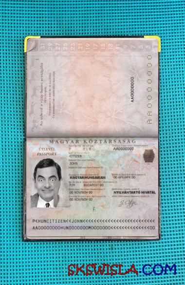 Węgry zdjęcie do paszportu pliki PSD, skan i fotografowany obraz